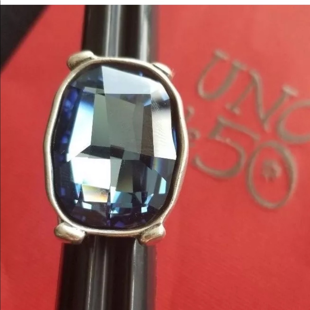 Uno De 50 blue Swarovski stone size 6